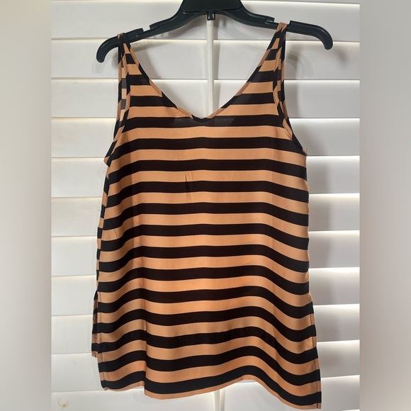 H&M Black and Tan Striped Blouse - Picture 4 of 4